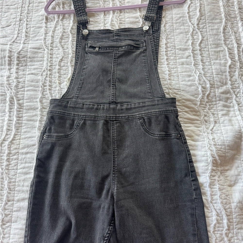 H&M divided Stylish Gray Denim Overalls shorts